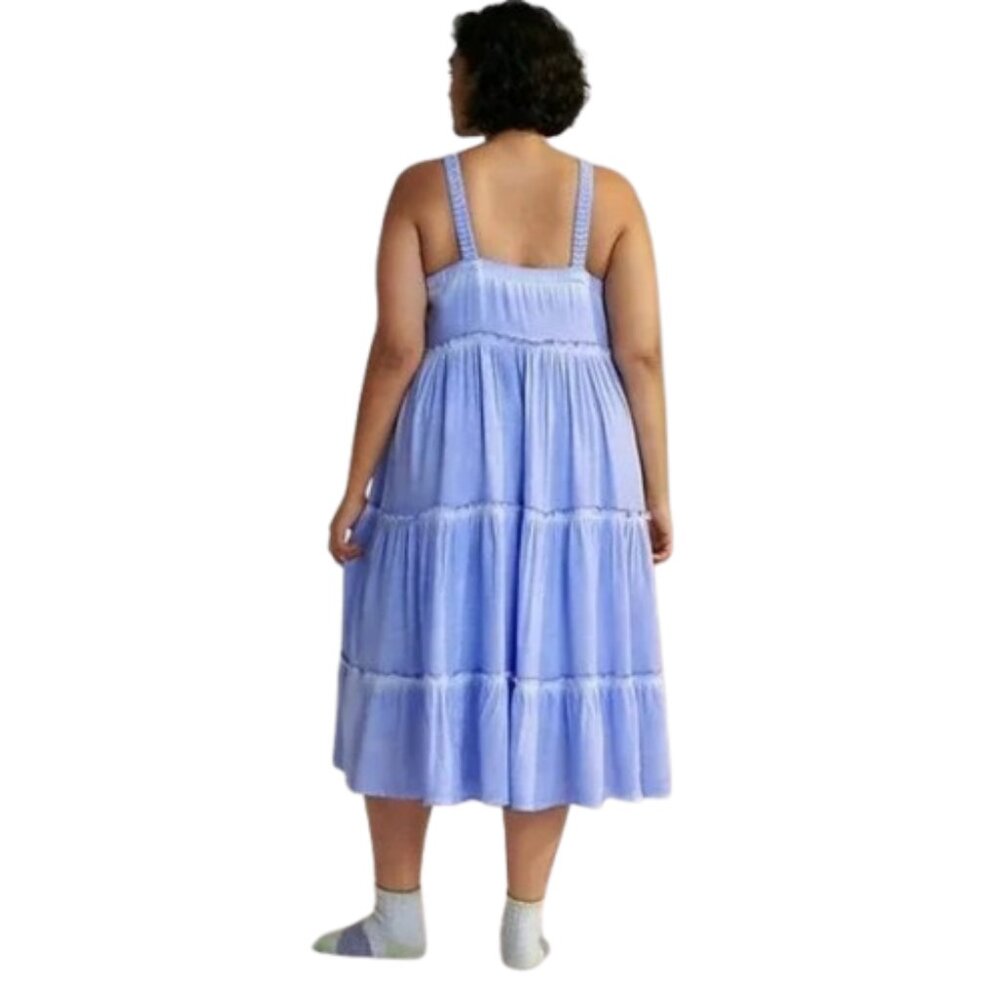 Anthropologie Saturday Sunday Nell Tiered Midi Dress - Picture 2 of 11